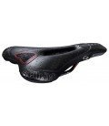 Sillín MTB.,C-2,Gel-Flow Selle Italia, cuero, negro