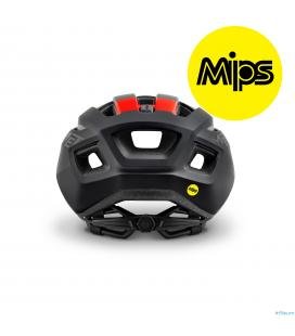 CASCO MET VINCI MIPS NEGRO ROJO - Imagen 1