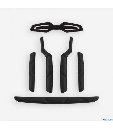 ALMOHADILLAS MET SET STRALE NEGRO/NEGRO - Imagen 1