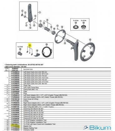 KIT DE IMAN SENSOR CADENCIA FC-R9100P - Imagen 1